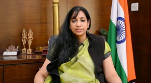 Telecom secretary Aruna Sundarajan